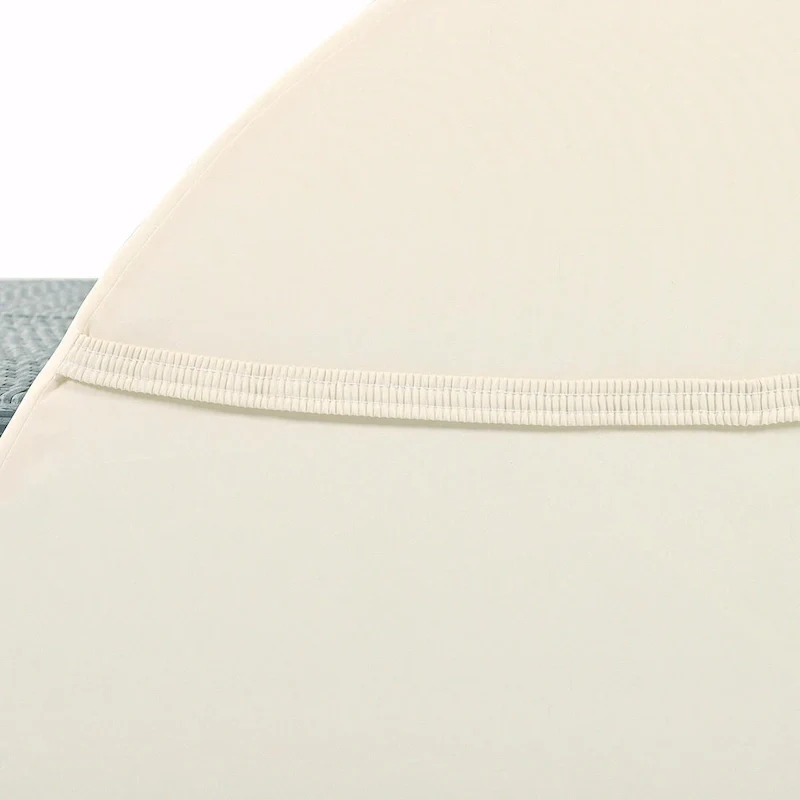 Rattan Patio Daybed with Cushions, Reclining Chaise Lounge, Foldable Trays