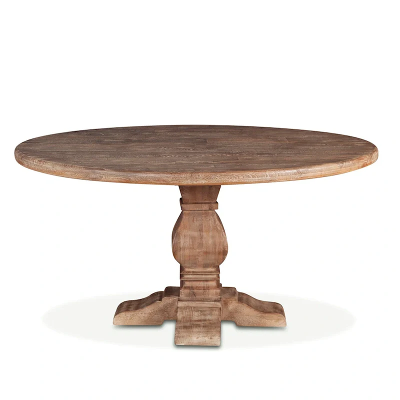 Round Mango Wood Dining Table