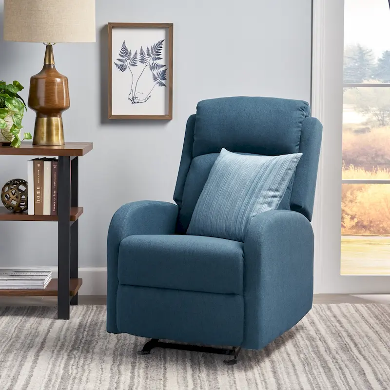 Alouette Fabric Rocking Recliner by Christopher Knight Home