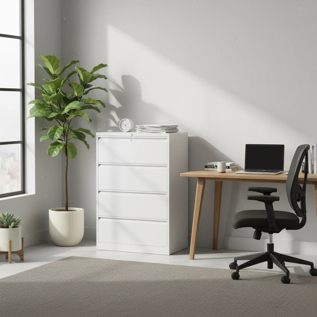 35W 2/3/4-drawer Lateral Locking Steel File Cabinet for A4,