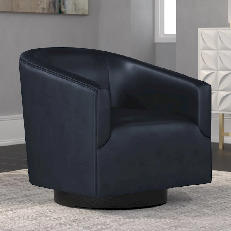 Gilbert Wood Base Swivel Chair by Greyson Living