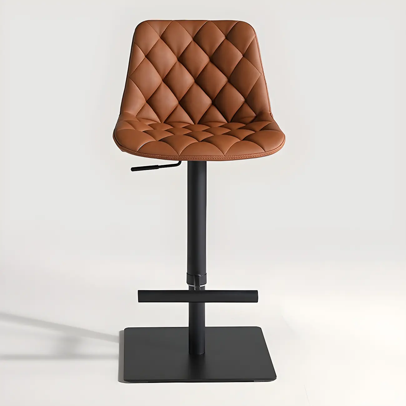 Modern Low Back Cushioned Swivel Adjustable Bar Stool