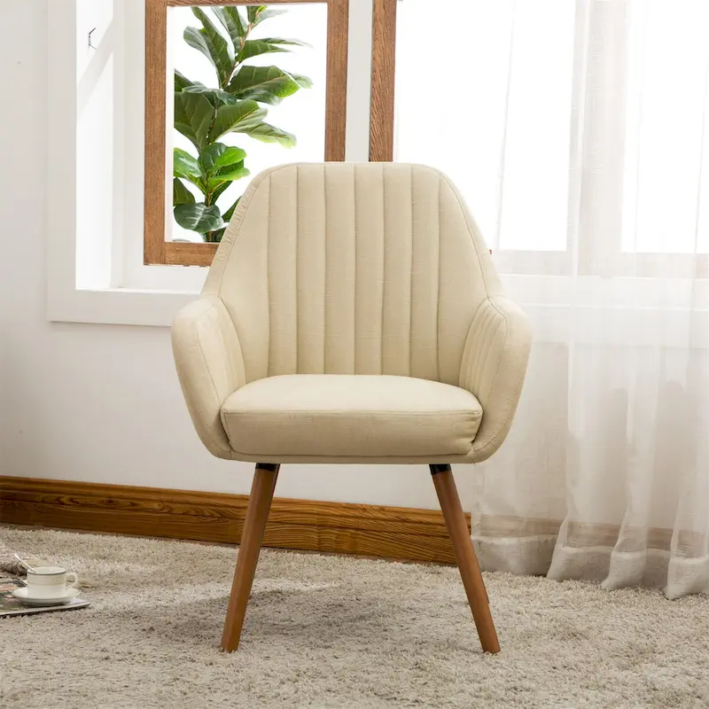 Contemporary Fabric Upholstered Accent Chair