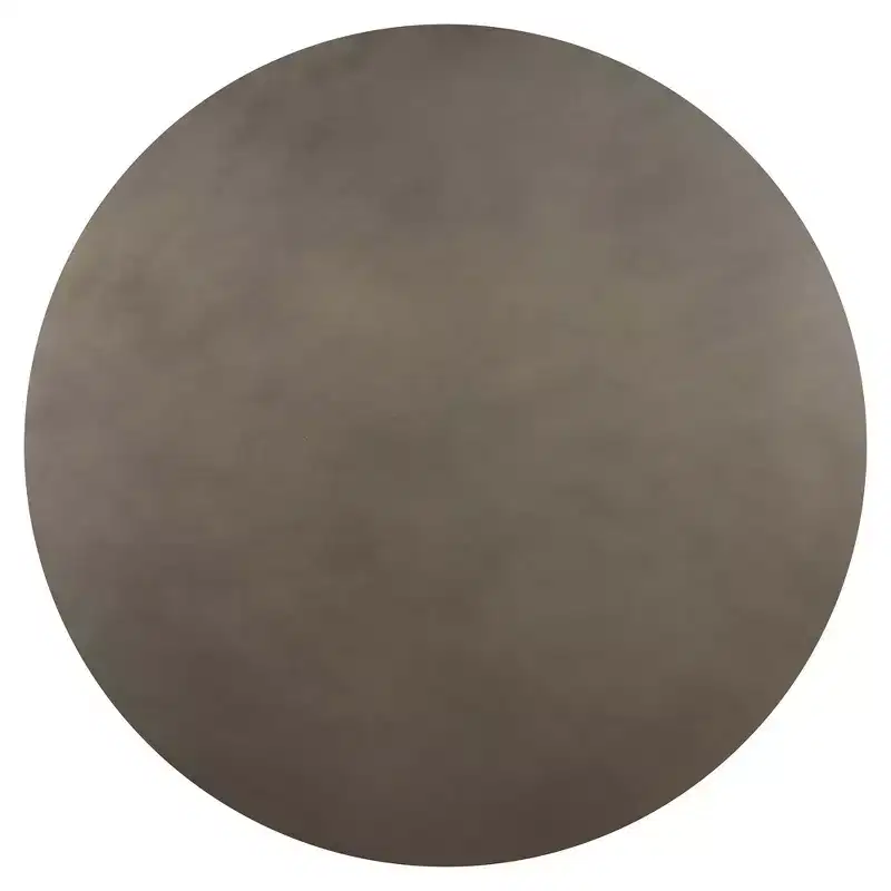 Manchester Modern Concrete and Acacia Round Dining Table Gray - Armen Living