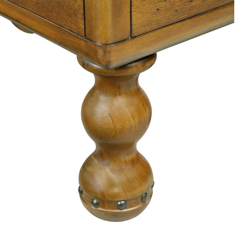 Solid Wood Rectangle End Table with Drawer