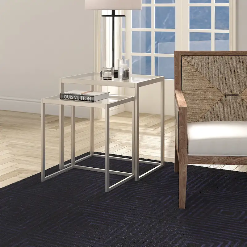 Rocco Rectangular Nested Side Table - 22 Wide