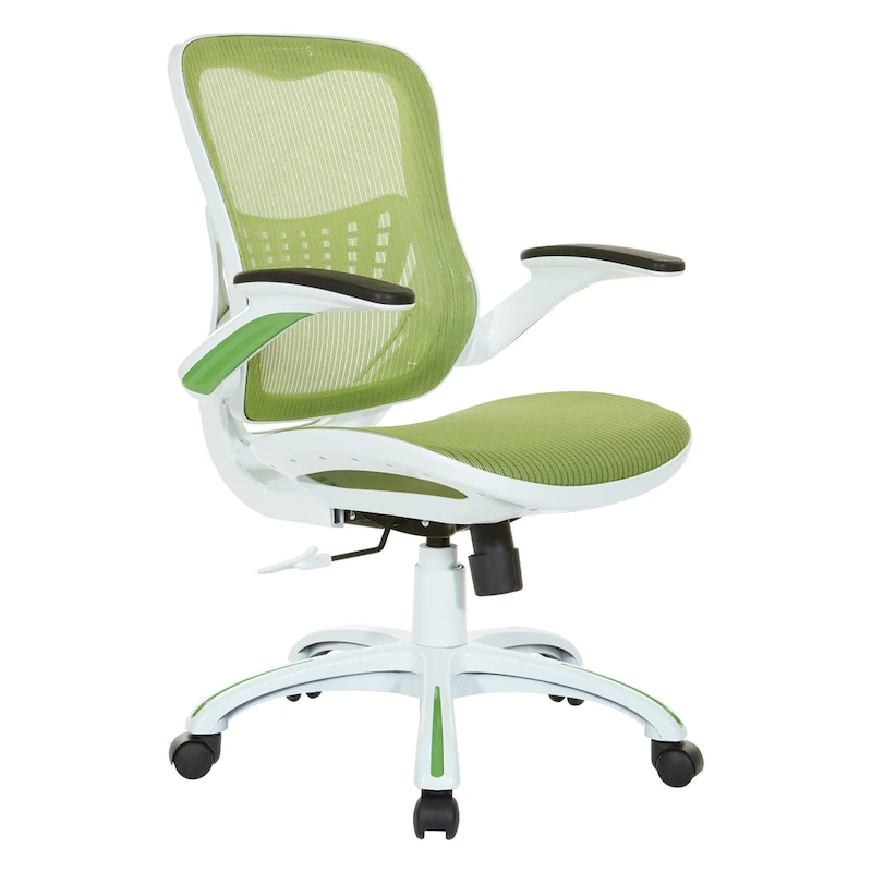 Riley Office Chair with White Mesh Seat and Back