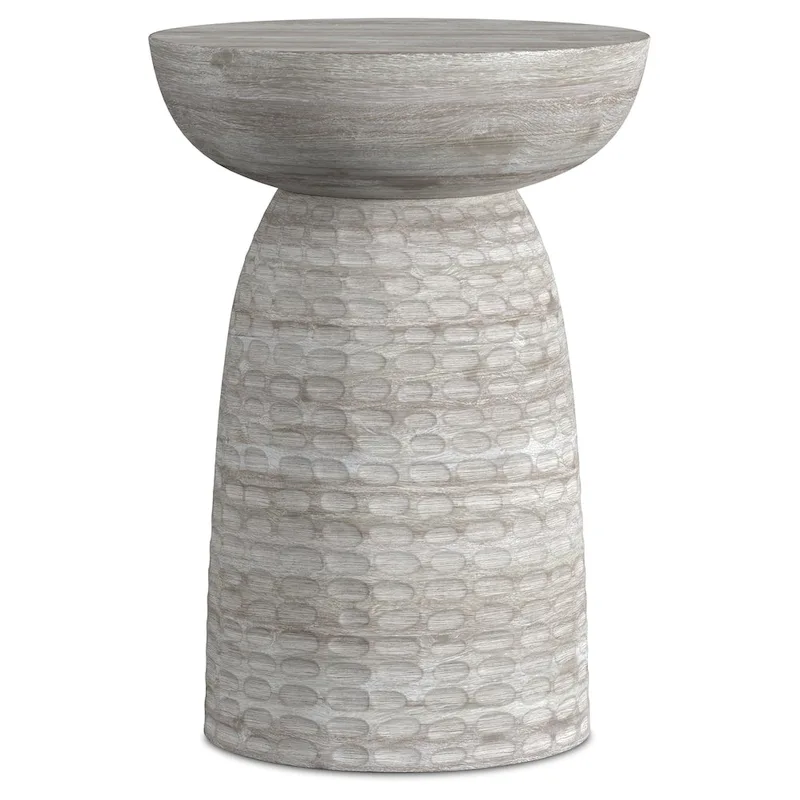 Solid Wood Accent Table - 12.6
