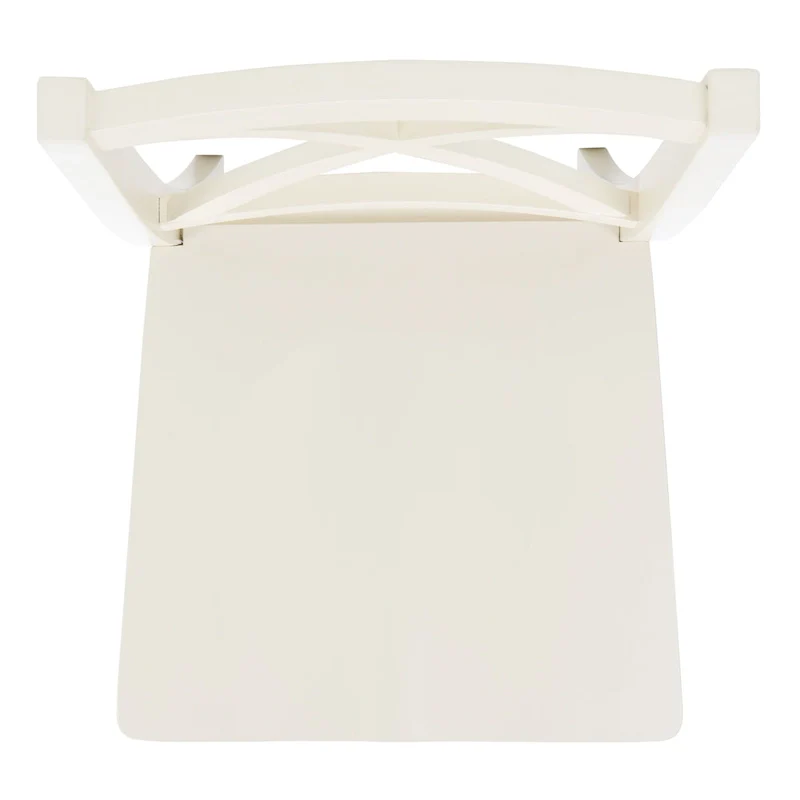 SAFAVIEH Lulla Farmhouse x-Back Dining Chair (Set of 2) - 18.4  W x 19.9  L x 37  H - 18Wx20Dx37H