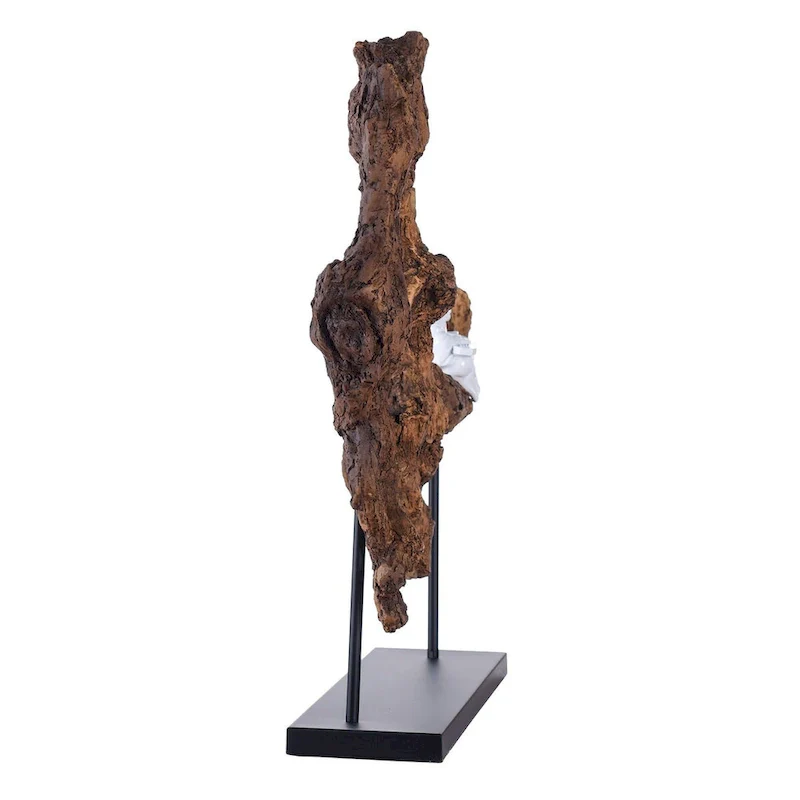 Dann Foley - Imitation Wood Sculpture with Seated Musician