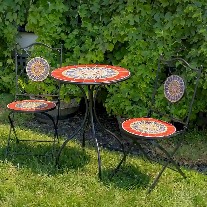 Mosaic Bistro Sets - 23.5x23.5x29.75