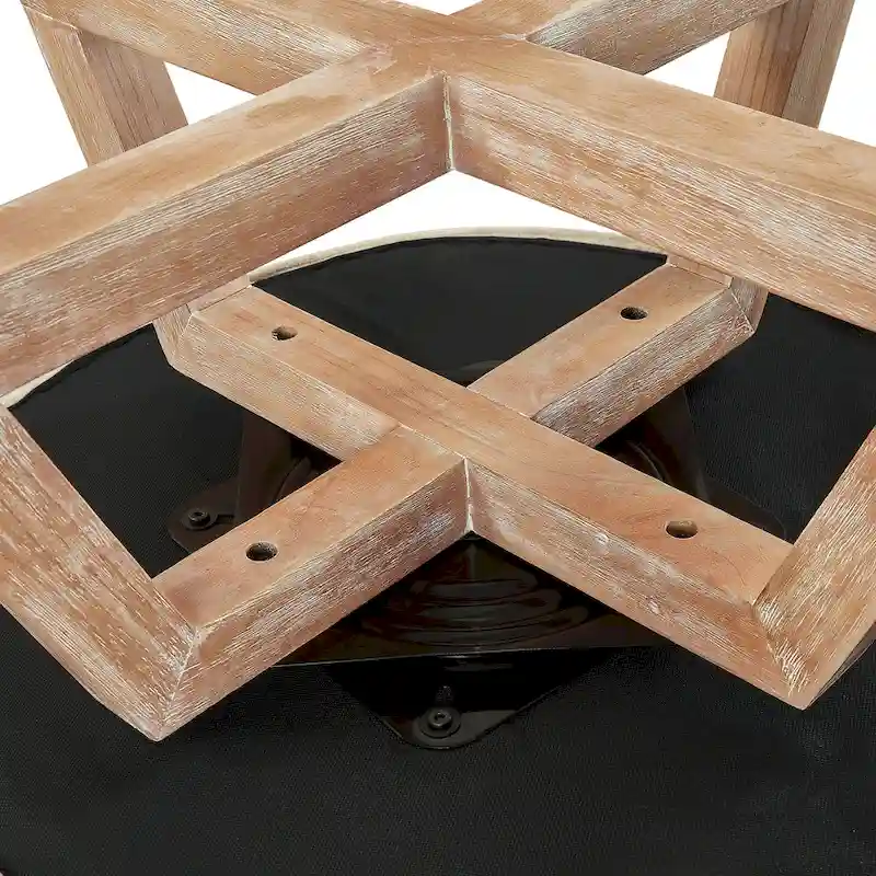 Beige Modern 27 Linen Swivel Barrel Chair