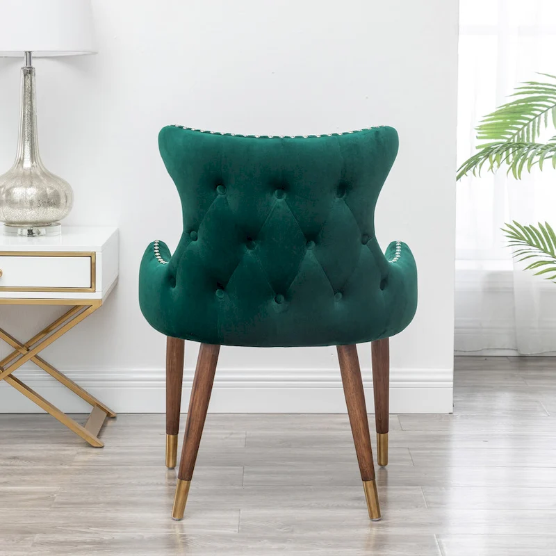 Roundhill Furniture Lindale Mid-century Modern Velvet Accent Chair