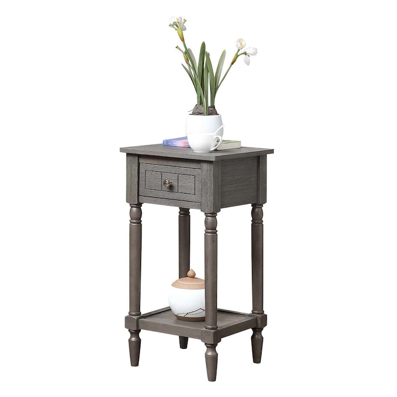 Convenience Concepts French Country Khloe 1 Drawer Accent Table with Shelf