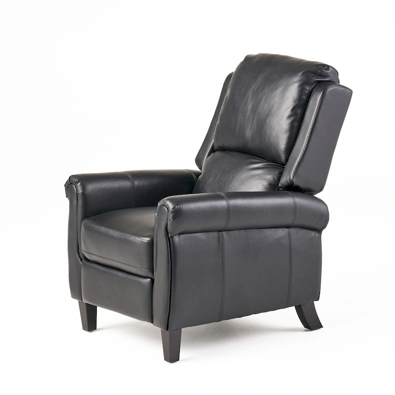 Haddan PU Leather Recliner Club Chair by Christopher Knight Home