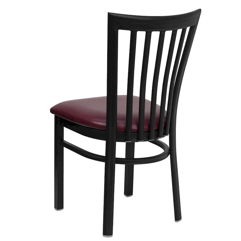 School House Back Metal Restaurant Chair - 17.25W x 18.75D x 34.75H - 17.25W x 18.75D x 34.75H