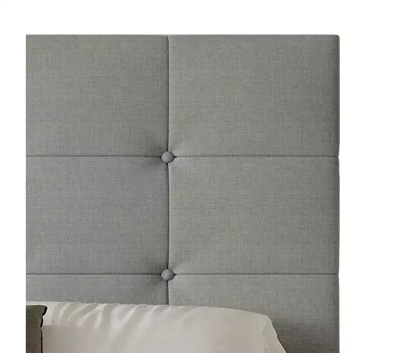 Home Design Sara Panel Bed with 2 Nightstands Gray