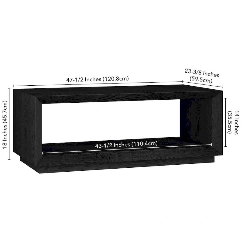 Tannen 48 Wide Rectangular Coffee Table - 47.5 Wide