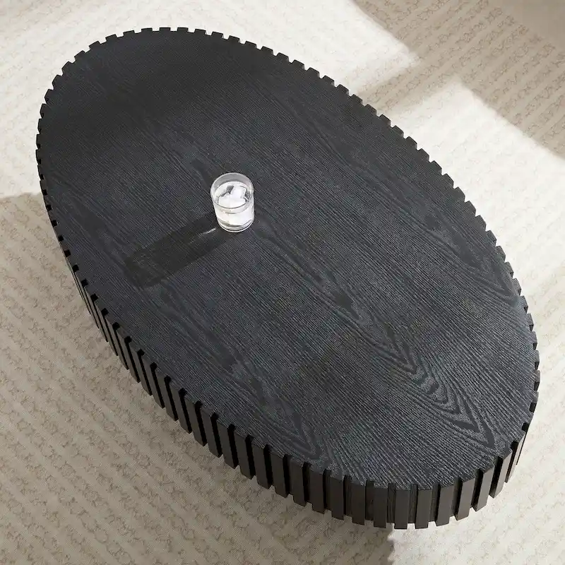 Modern Handcraft Drum Coffee Table