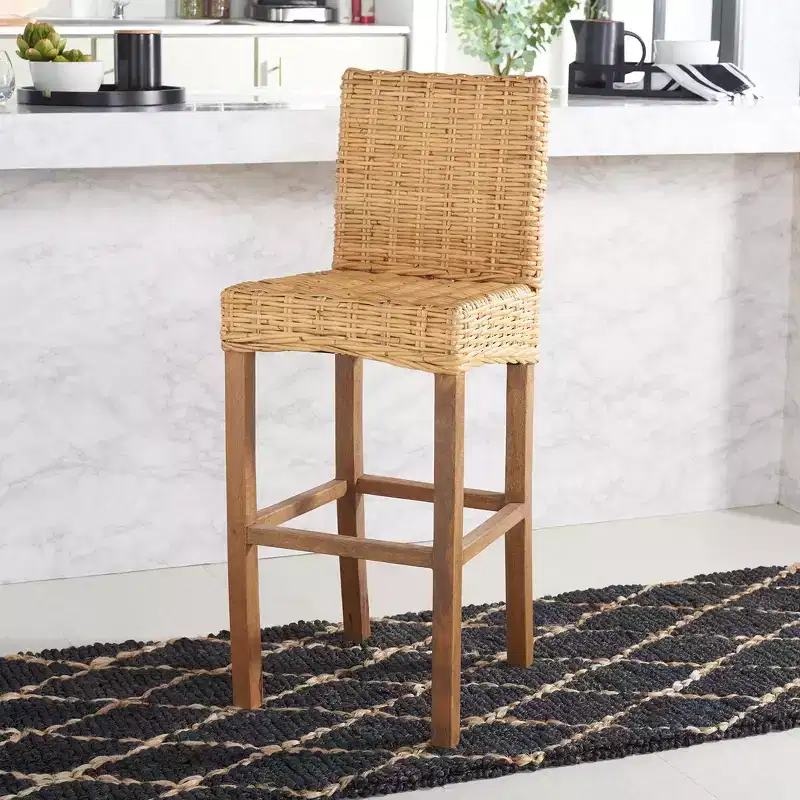 Tobie Rattan Bar Stool