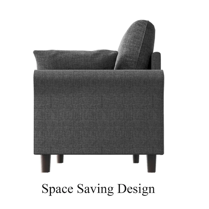 Polyester 3-Seat and 2-Seat Sofa with Cushions