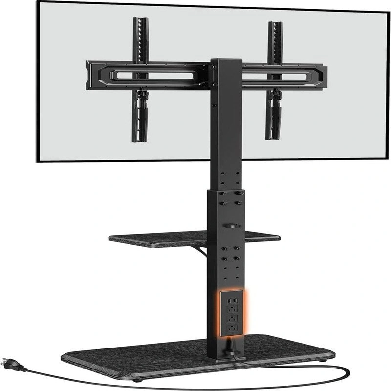 Floor TV Stand with Power Outlet