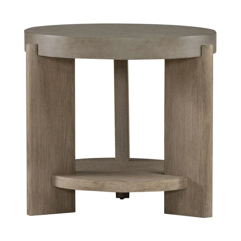 Affinity Dusty Taupe & Concrete 3 Piece Round Cocktail Table Set