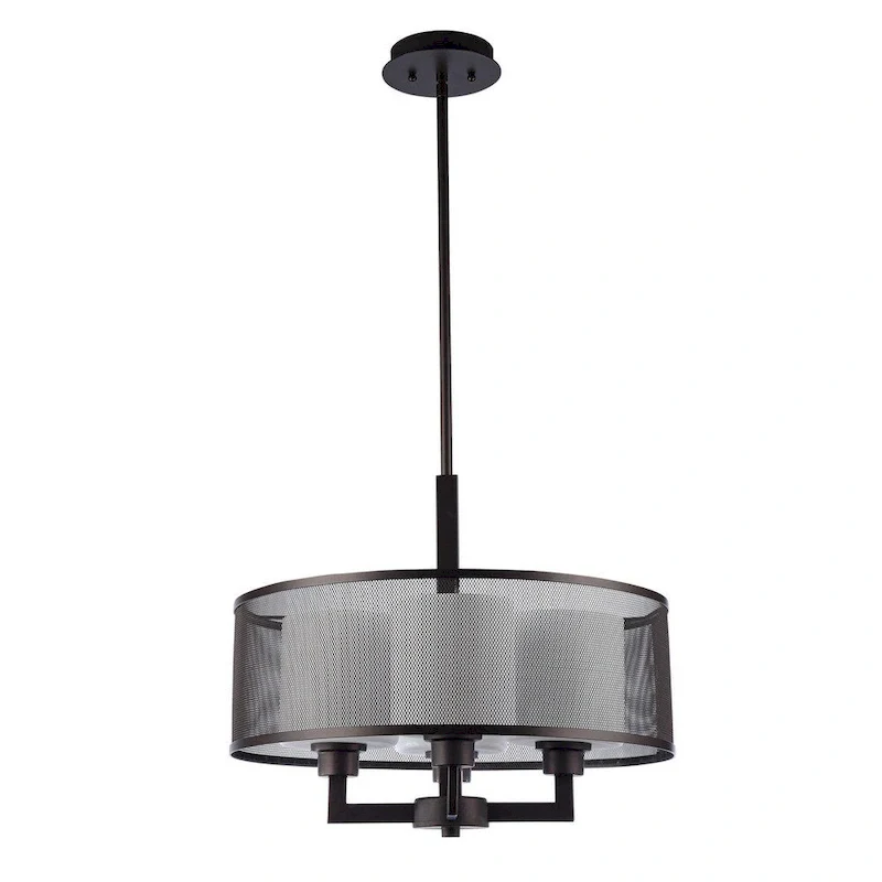Transitional 4-light Oil Rubbed Bronze Pendant