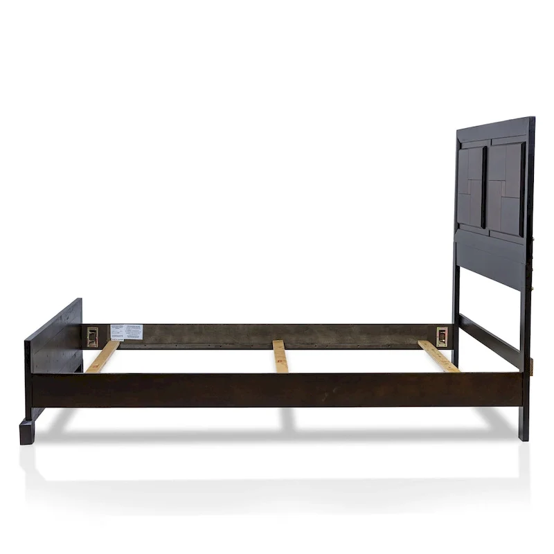 Jupa Transitional Walnut Wood 2-Piece Panel Bedroom Set by Furniture of America