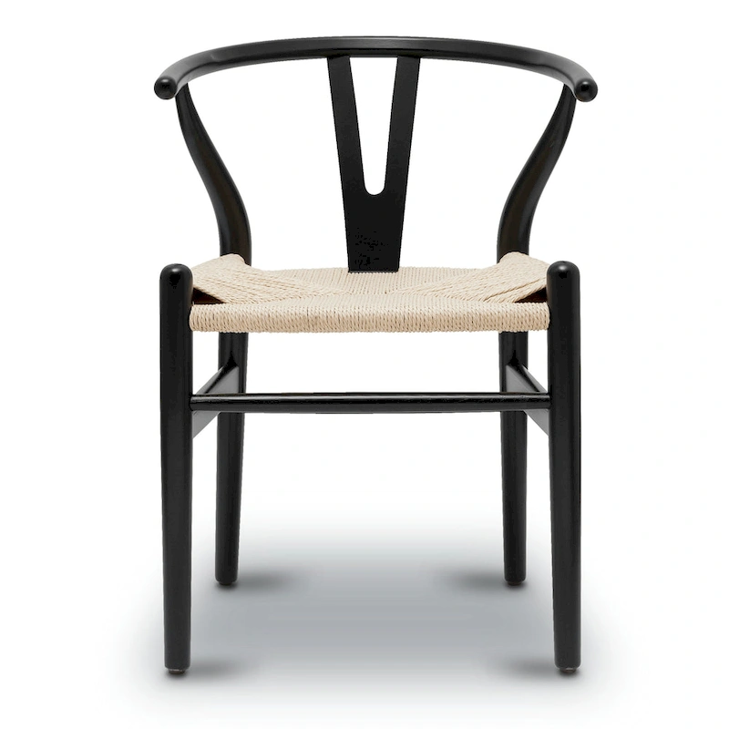 Poly & Bark Weave Chair - Solid Wood with Woven Seat