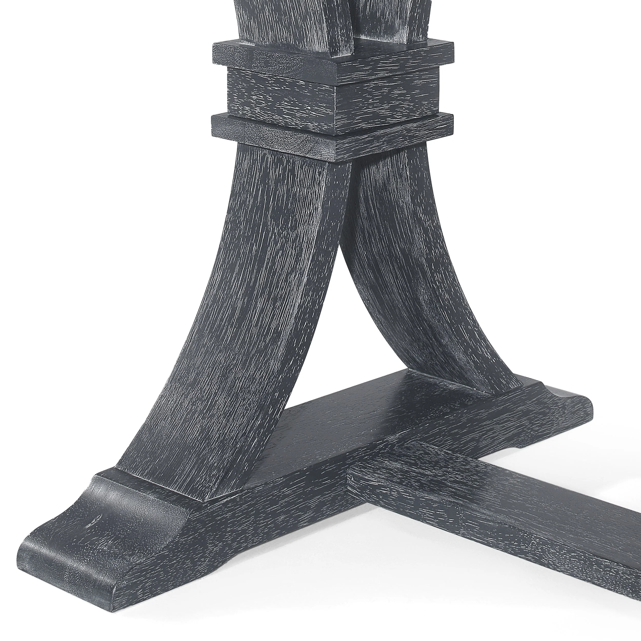 Luoma Rustic Wood Expandable Dining Table