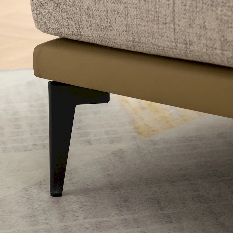 Modern Two-tone Barrel Fabric Chair