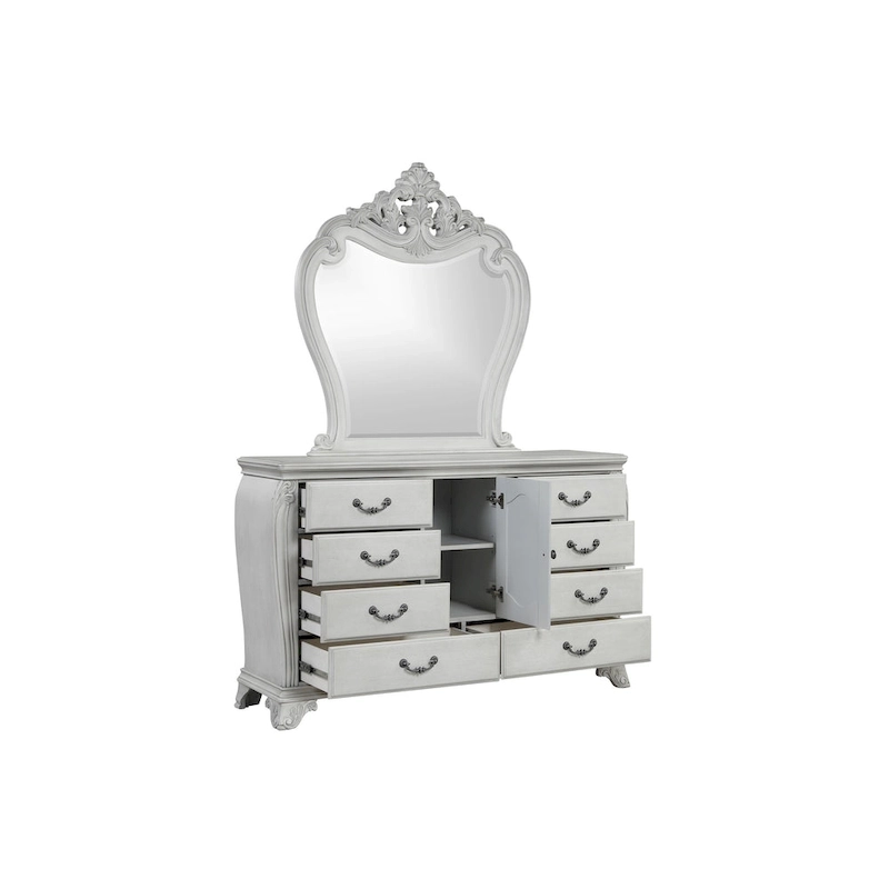 New Classic Furniture Nellison Mist Gray 4-Piece Bedroom Set with Nightstand