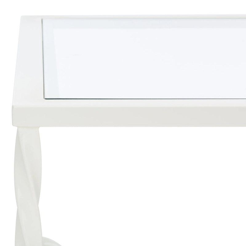 SAFAVIEH Couture Sedighe Glass Coffee Table - 40 W x 24 D x 18 H - 40W x 24D x 18H