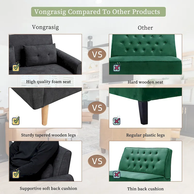 Futzca 47 Modern Loveseat Sofa