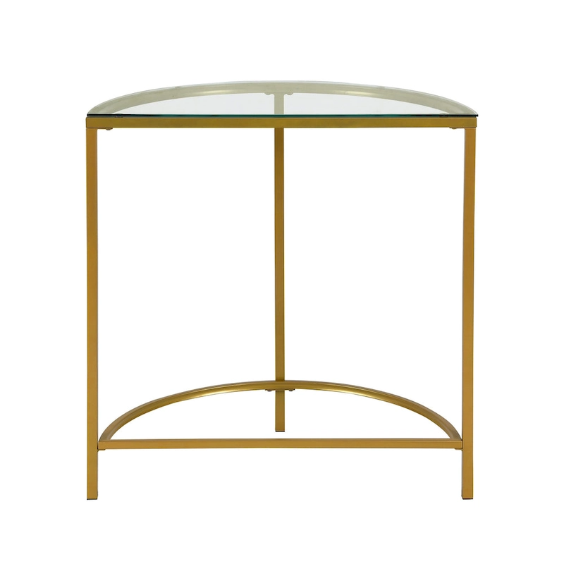 Carolina Living Fenice Demilune Console Table - Gold