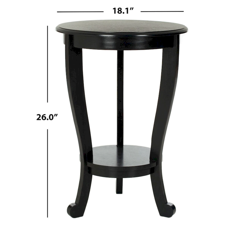 SAFAVIEH Carlotta Grey Pedestal Side Table - 18.1 x 18.1 x 26 - 18Wx18Dx26H