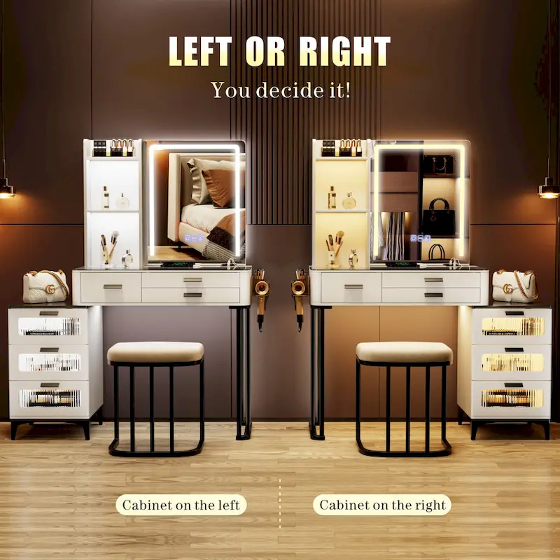 Makeup Vanity with LED Light