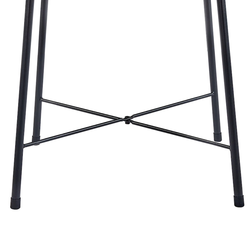 35.4 High Round Bar Table, Industrial Style Wood Top Bistro Pub/Breakfast Table