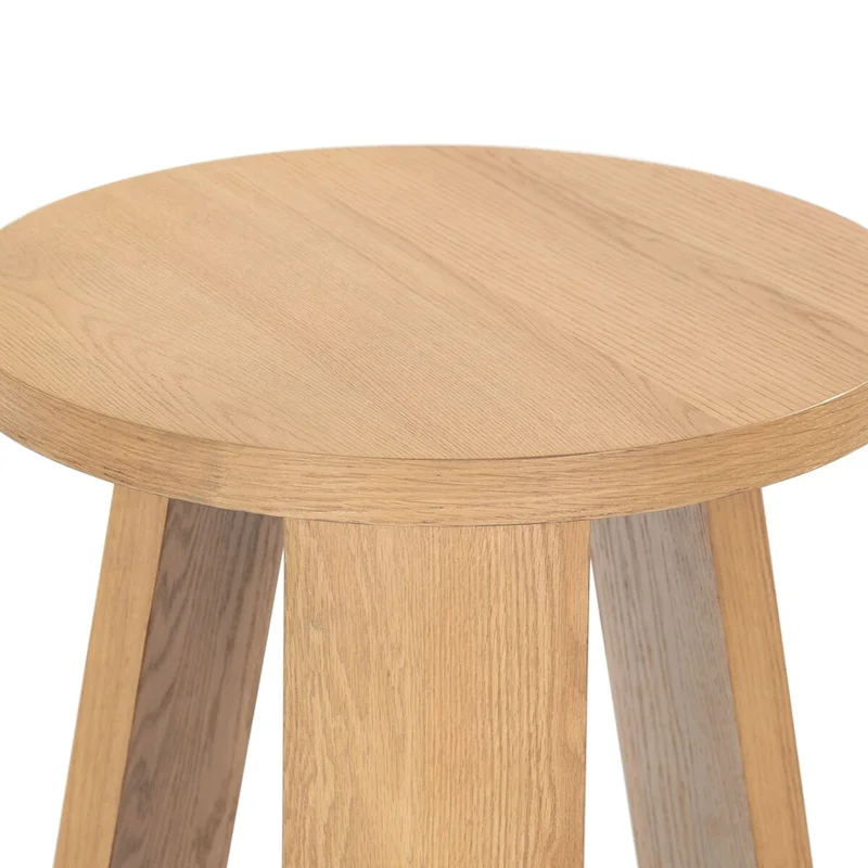 Accent Table - Oak Veneer, Natural Wood Grain, 20W x 20D x 22H
