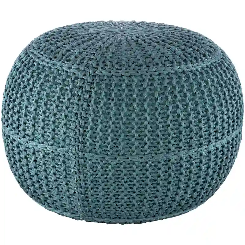 Artistic Weavers Cayson Indoor / Outdoor Knitted 20-inch Round Pouf