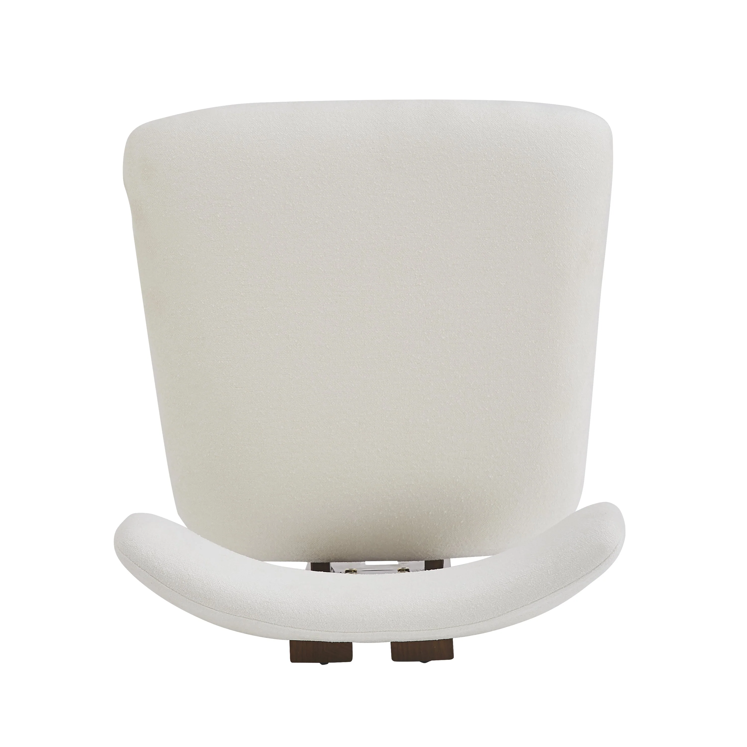 Set of 2 Modern Upholstered Dining Chairs Fabric with Sturdy Iron Frame