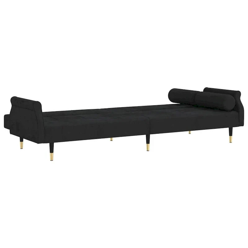 Velvet Sofa Bed Loveseat with Cushions – 85 x 35 x 27.6