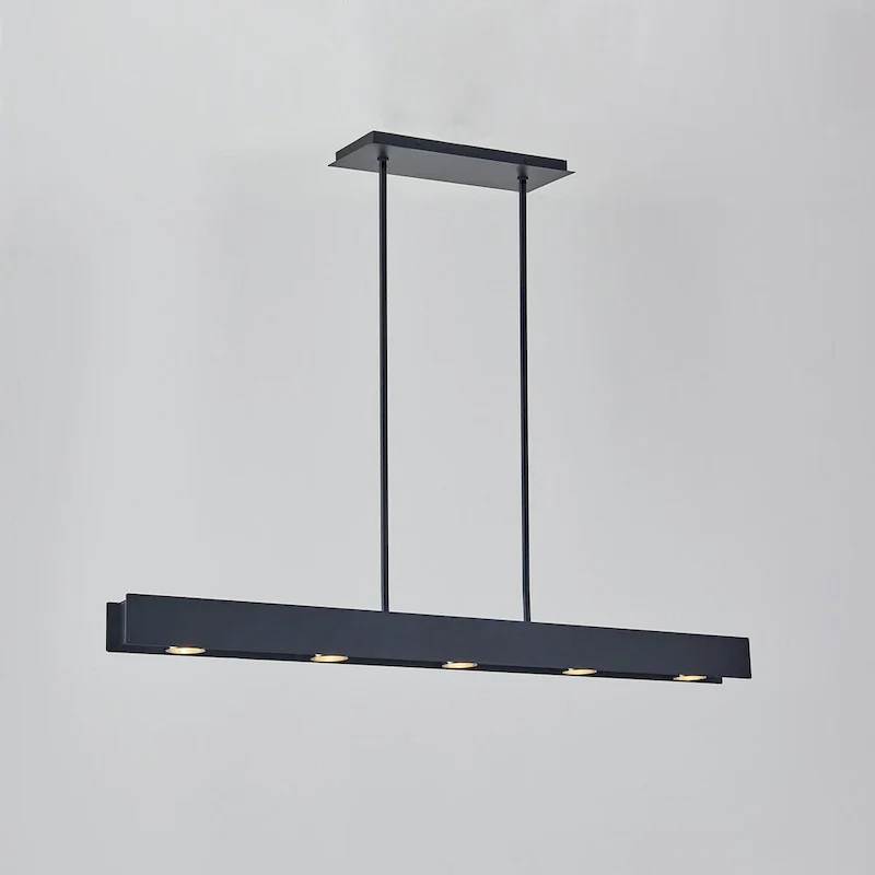 44 inch LED Pendant in Black Finish - 36.5 H x 44 W x 3 D