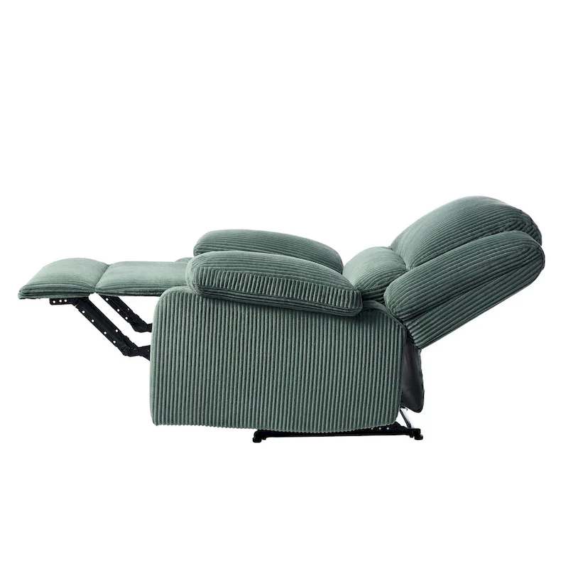 2Set Modern Lounger Upholstered Push Back Manual Recliner Chair