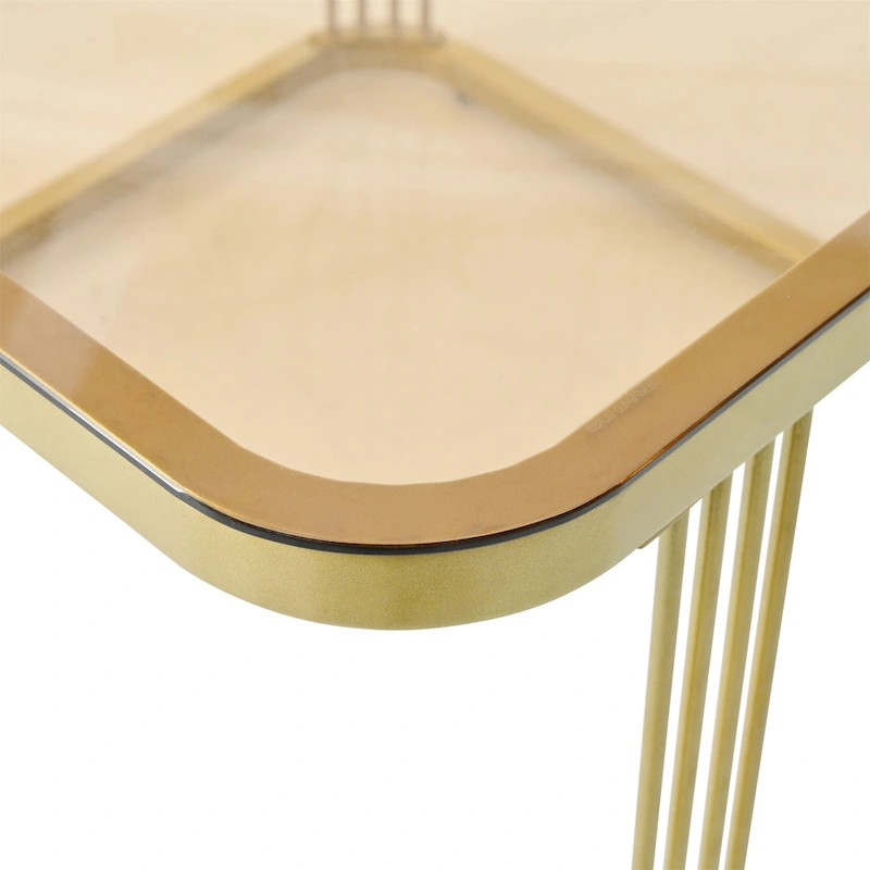 Harper&Bright Designs 2-in-1 Square Nesting Coffee Table with Wheels