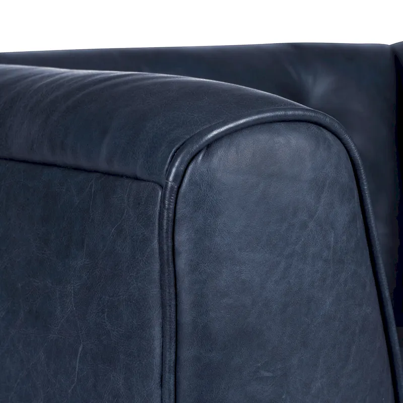 Poly & Bark Essex Lounge Chair - Full Grain Genuine Italian Leather