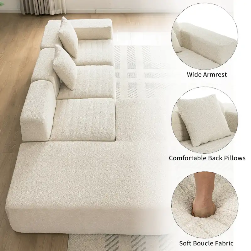 Sectional Sofa Full-compressed Sofa Couch Free-combined Sofa