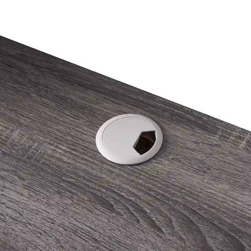 DH BASIC Wall-Mounted Gray 60 Open Shelf TV Console by Denhour