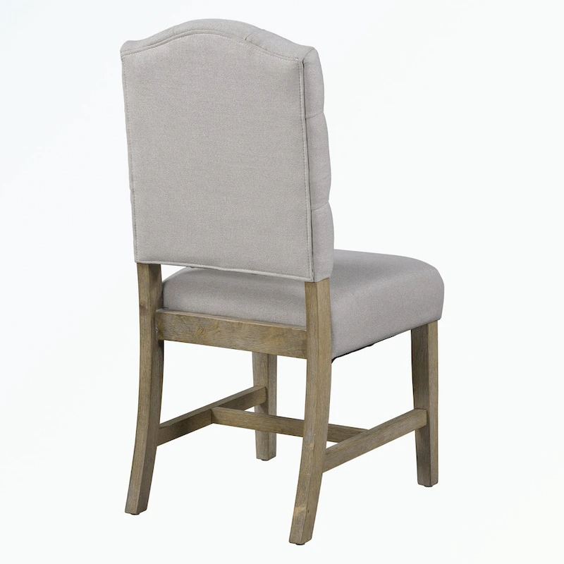 Dining Table Set with Extendable Table and 4 Upholstered Chairs